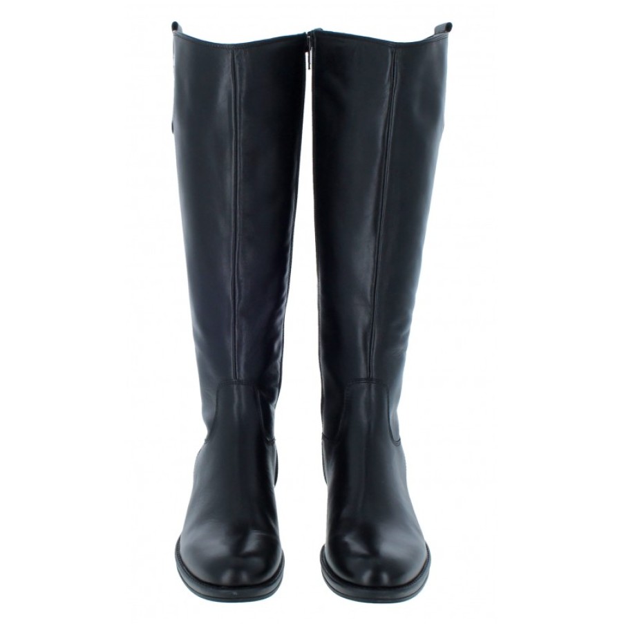 Women'S Gabor | Absolute M 91.609 Knee High Boots - Black Leather