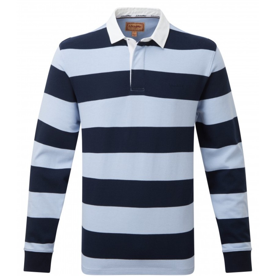 Men'S Schoffel | St Mawes Rugby Shirt 4043 - Navy