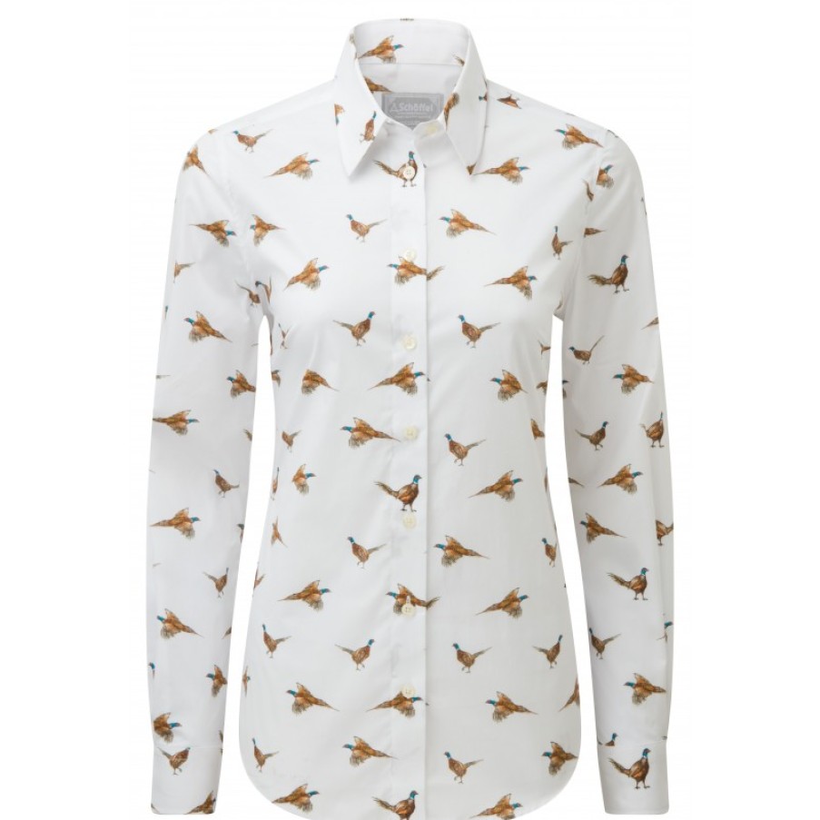 Women'S Schoffel | Norfolk Shirt 4109 - Pheasant Print