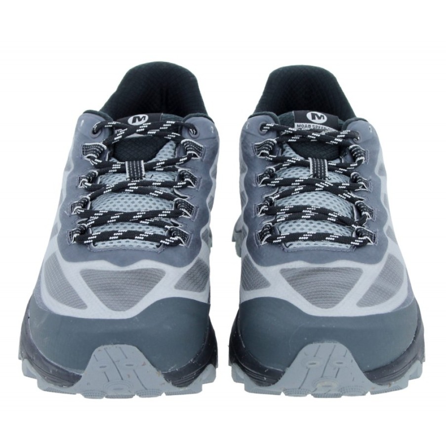 Men'S Merrell | Moab Speed Goretex J067453 Shoes - Granite