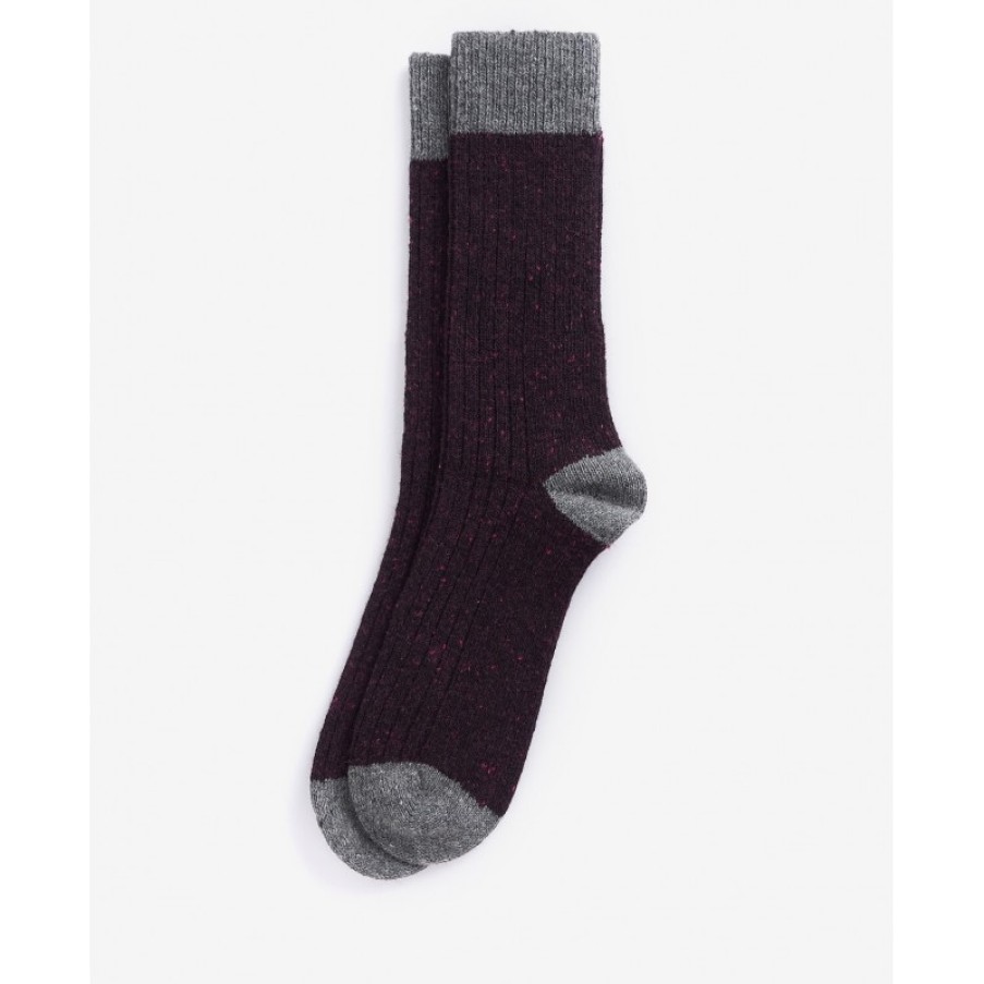 Men'S Barbour | Houghton Socks Mso0091 - Purple