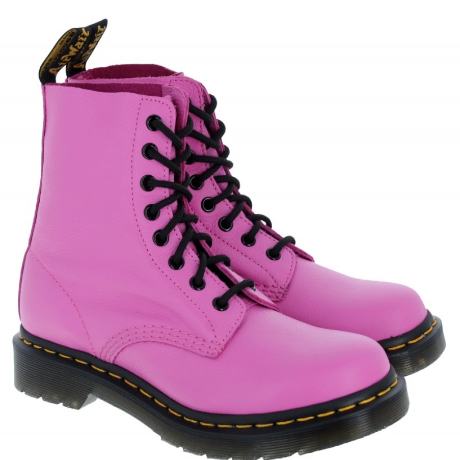 Women'S Dr. Martens | 1460 Pascal Boots - Thrift Pink Leather