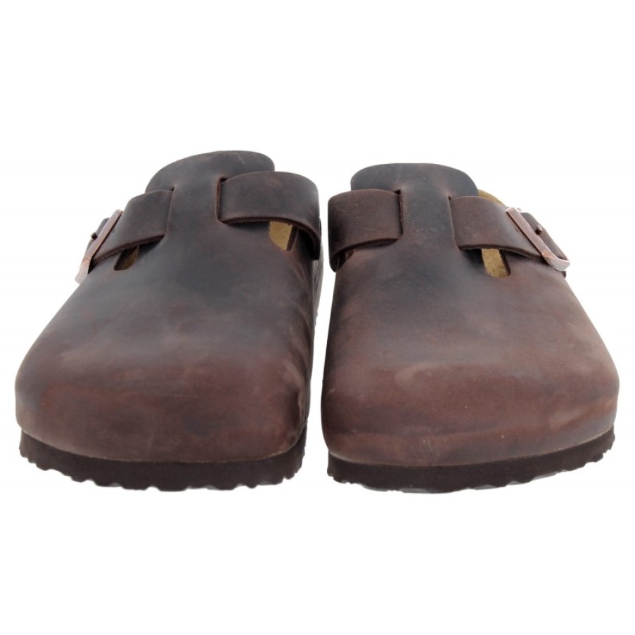 Men'S Birkenstock | Boston 0860131 Clogs - Habana Leather