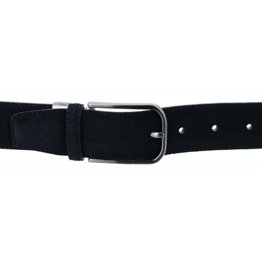 Men'S The Golden Boot | Golden Boot 10031 Belt - Black Suede