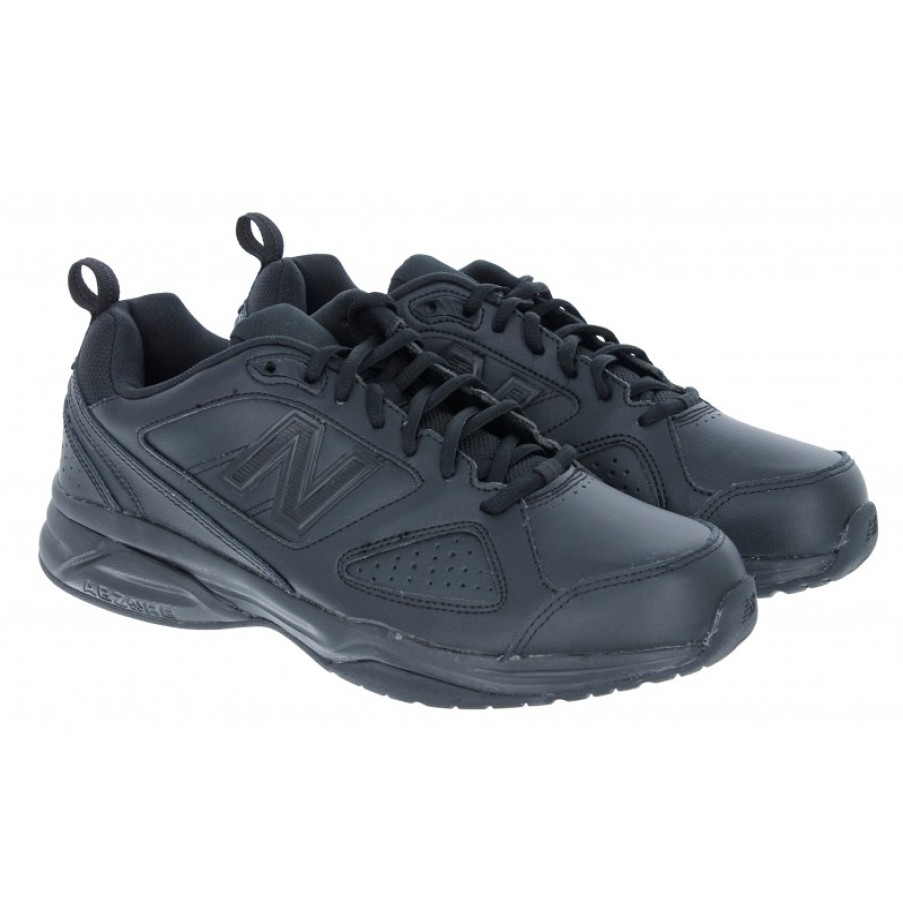 Men'S New Balance | 624V5 Trainers - Black Leather