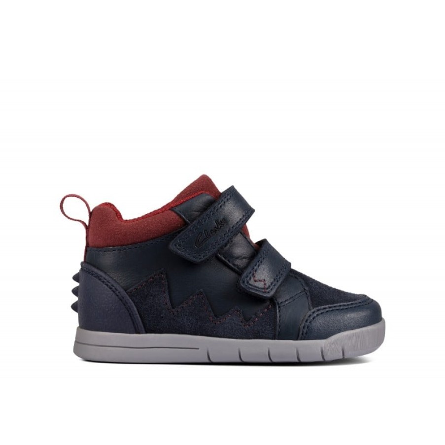 Children'S Clarks Boys Boots | Rex Park Toddler Boots- Navy