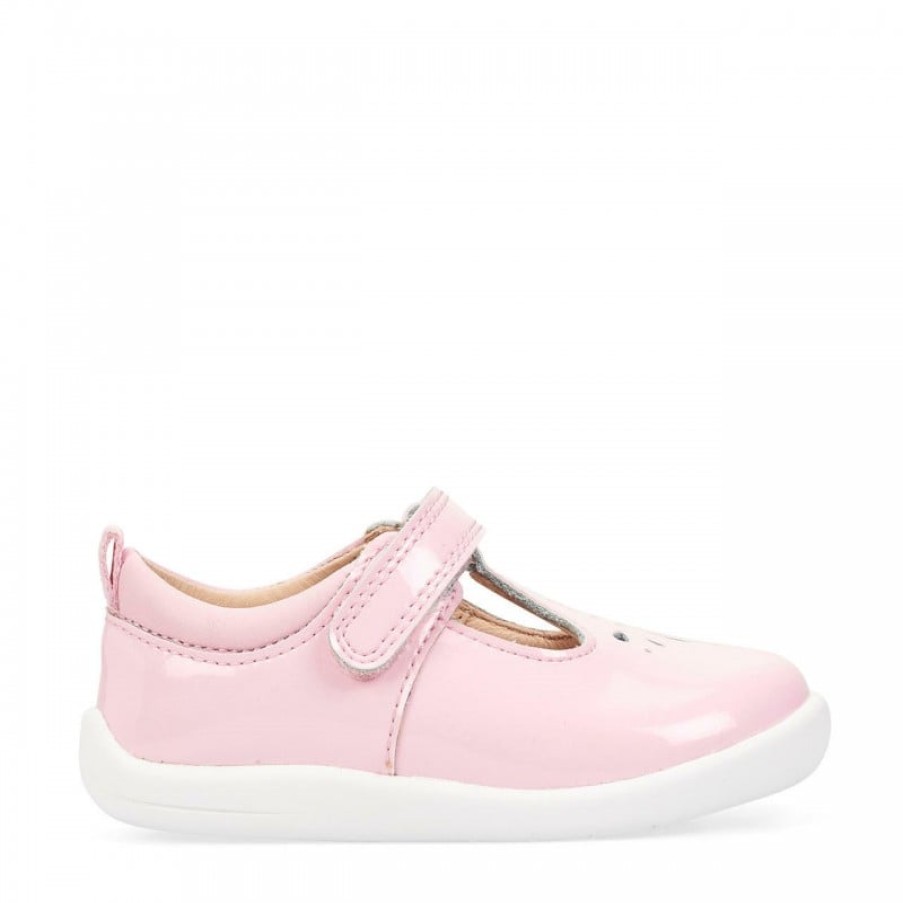 Children'S Start-Rite Girls Shoes | Puzzle Shoes - Pale Pink Glitter Patent