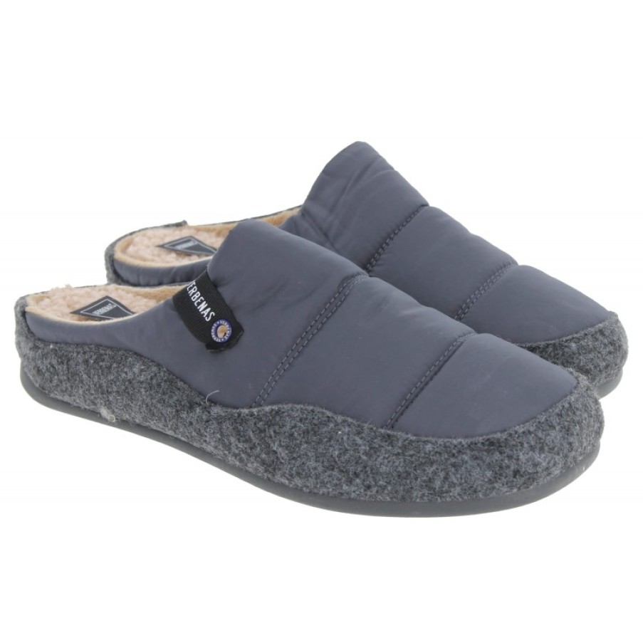 Men'S Verbenas | Earth Acolchado 141502 Slippers - Grey