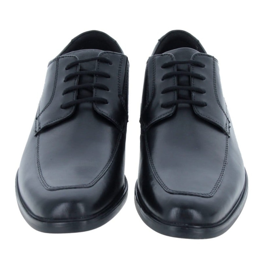 Men'S Clarks | Howard Apron Shoes - Black Leather