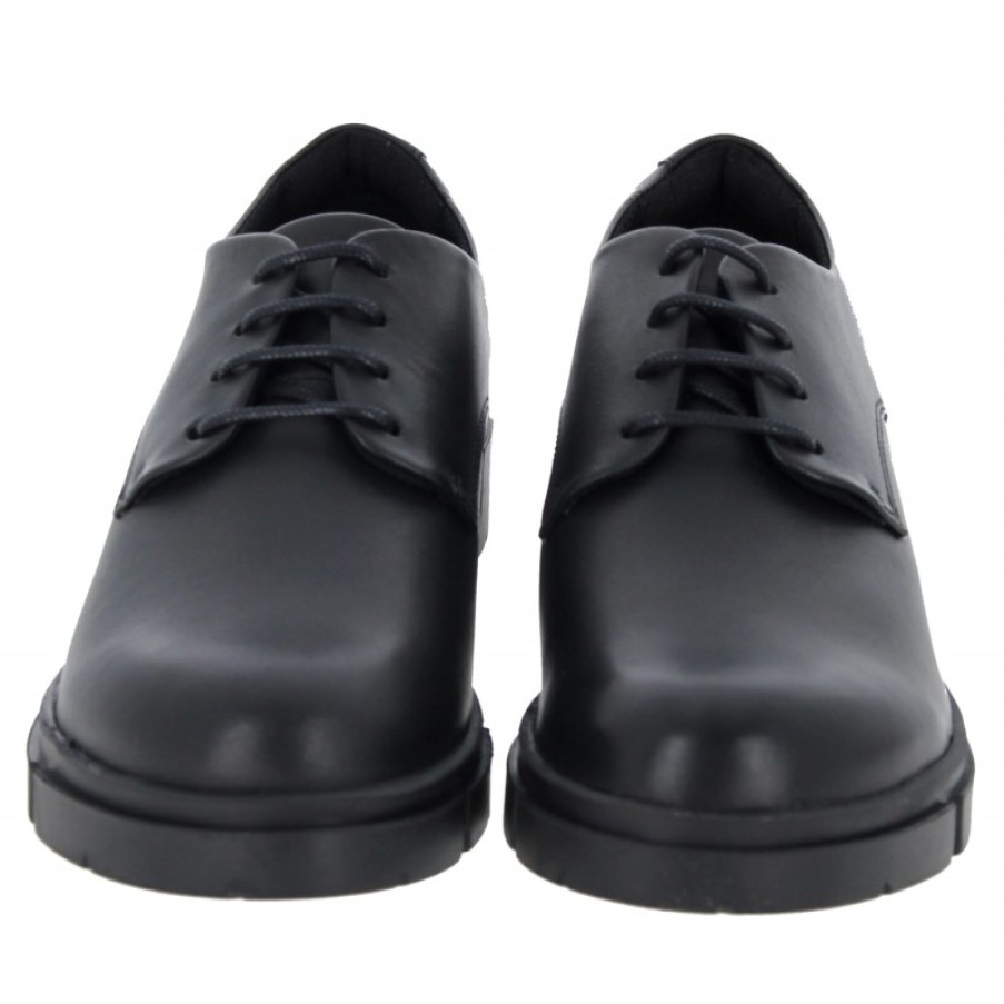 Children'S Clarks Teen Girls School Shoes | Teala Lace Shoes - Black Leather