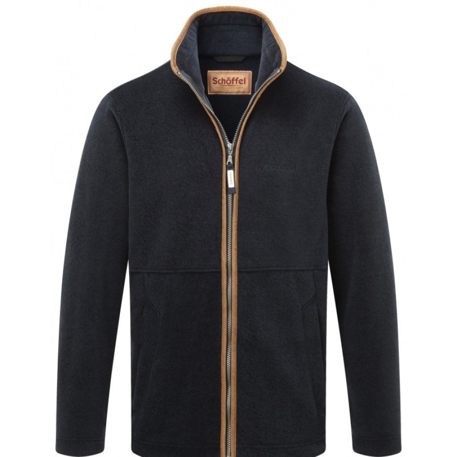 Men'S Schoffel | Cottesmore 23131 Fleece Jacket - Navy