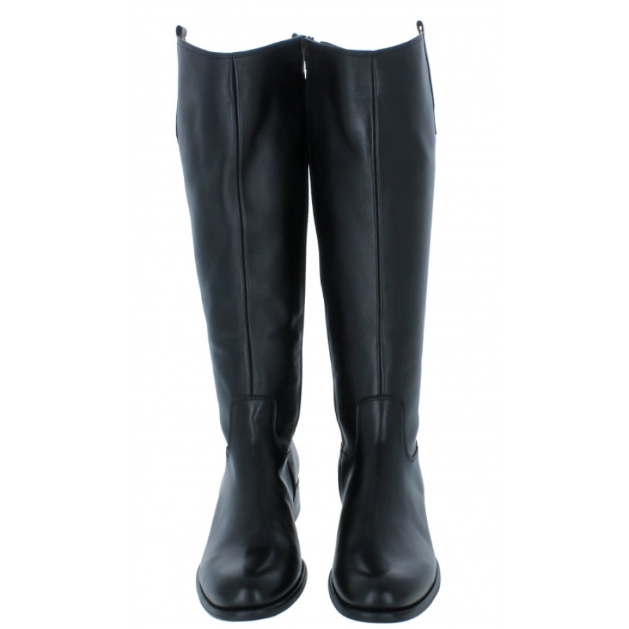 Women'S Gabor | Brook M 31.649 Knee High Boots - Black Leather