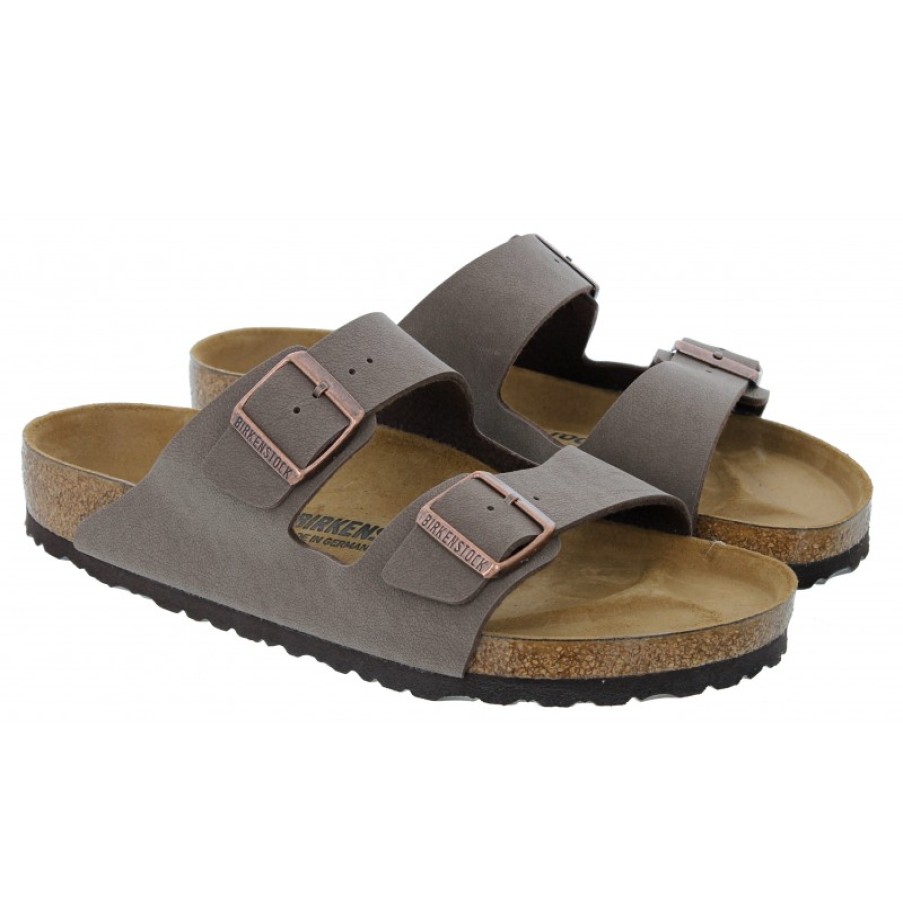 Men'S Birkenstock | Arizona 151181 Sandals - Moccha Birko-Flor