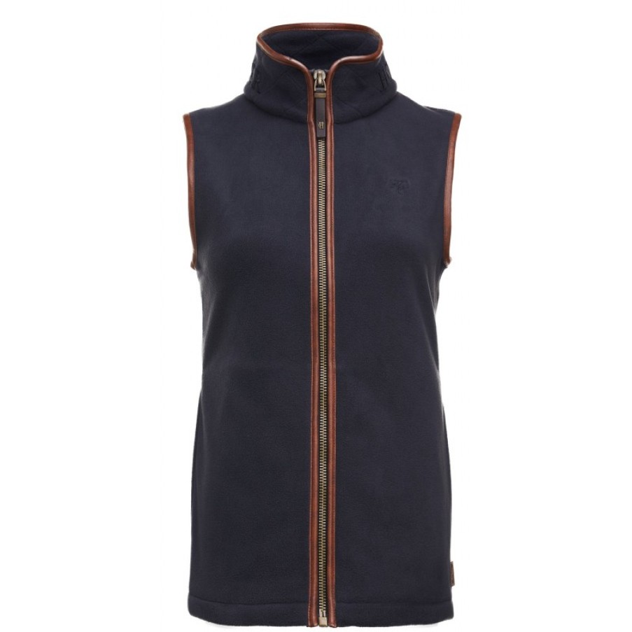 Women'S Holland Cooper | Country Fleece Gilet - Ink Navy