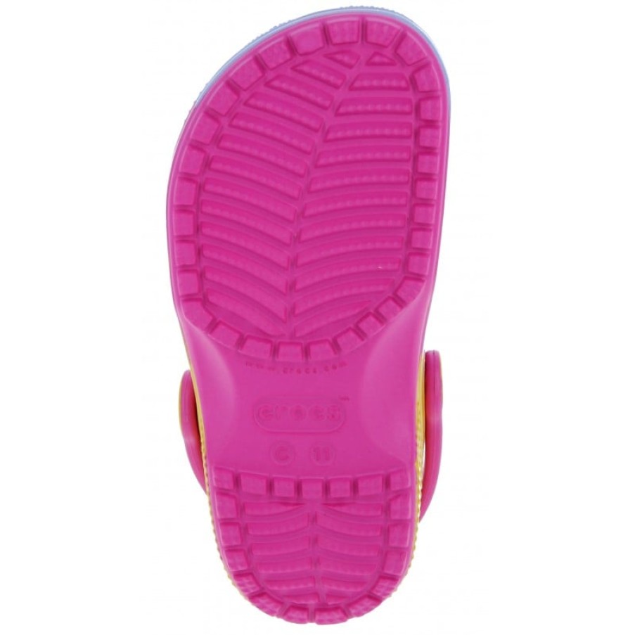 Children'S Crocs Girls Sandals | Kids Classic Ombre Clogs 208288 - Juice / Multi