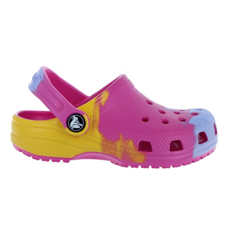 Children'S Crocs Girls Sandals | Kids Classic Ombre Clogs 208288 - Juice / Multi