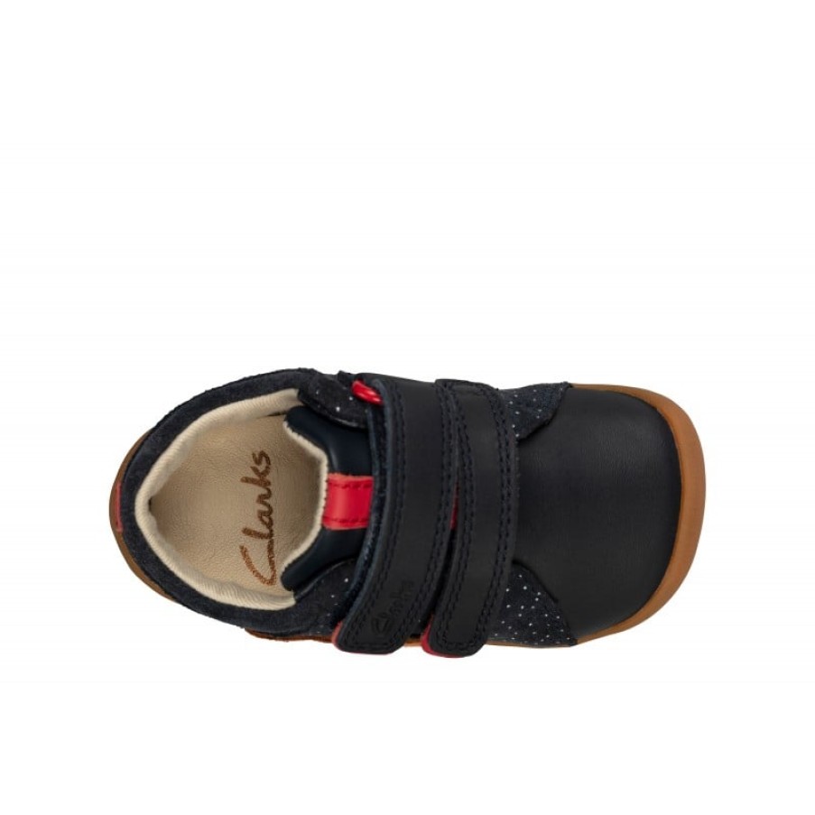 Children'S Clarks Boys Shoes | Roamer Bear Toddler Shoes - Navy