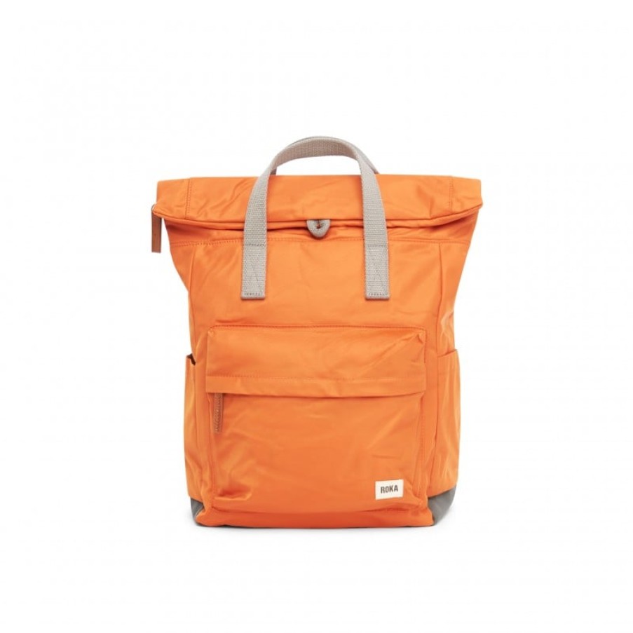 Women'S Roka London | Canfield B Medium Backpack - Burnt Orange