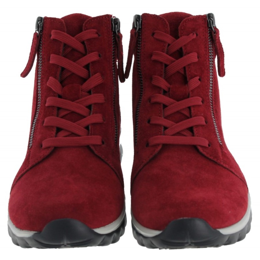 Women'S Gabor | Deputy 36.868 Ankle Boots - Red Suede