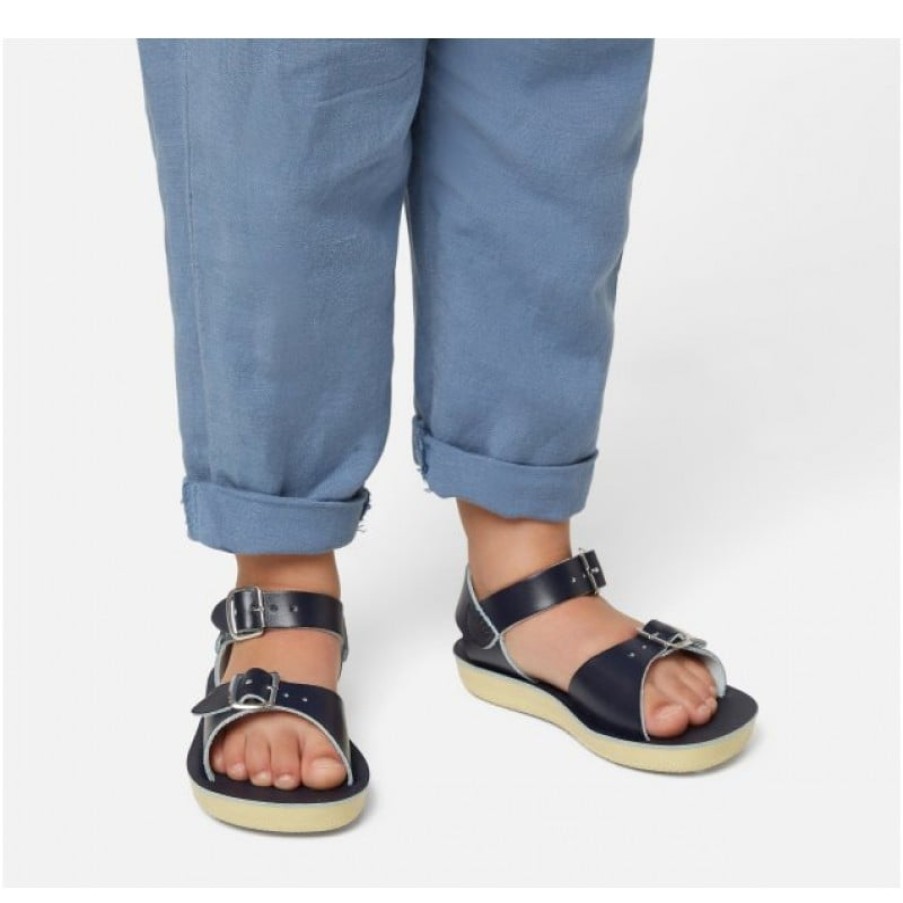 Children'S Salt-Water Boys Sandals | Surfer Childrens Sandals - Navy