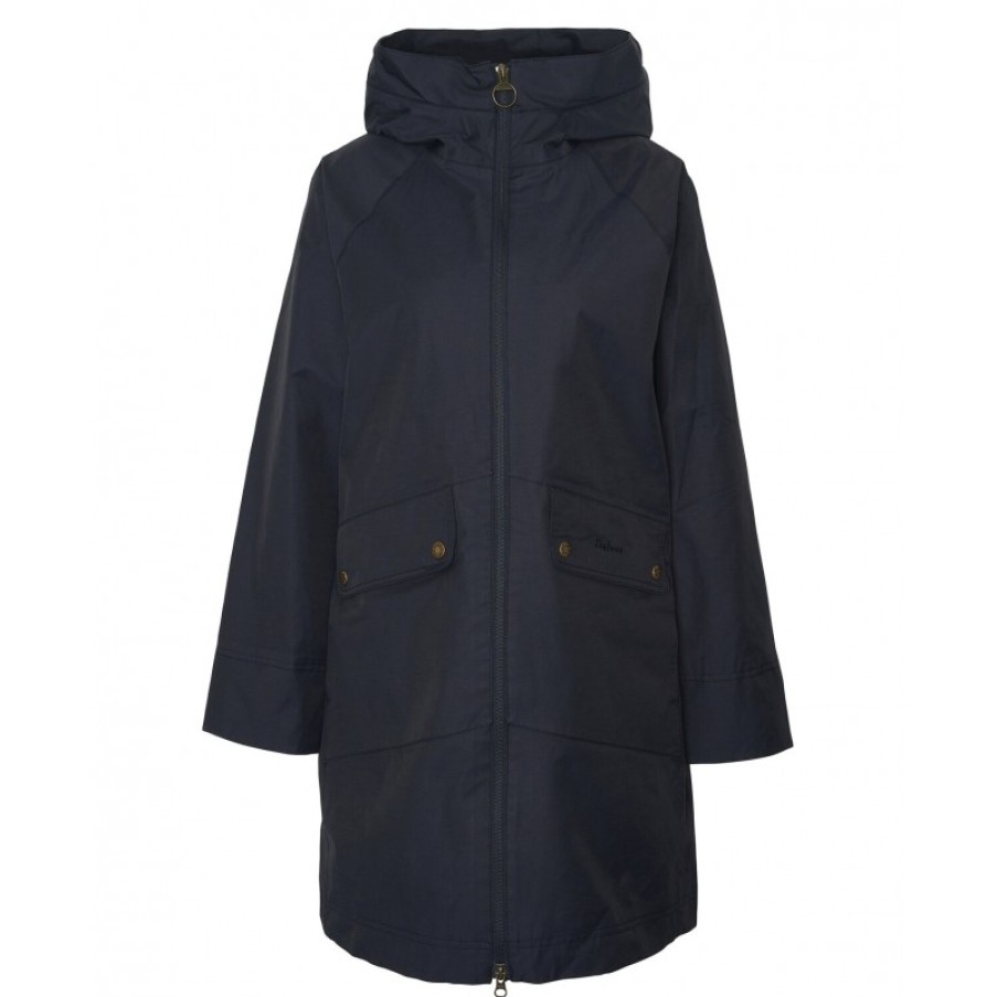 Women'S Barbour | Heron Waterproof Jacket Lwb0890 - Blue Textile