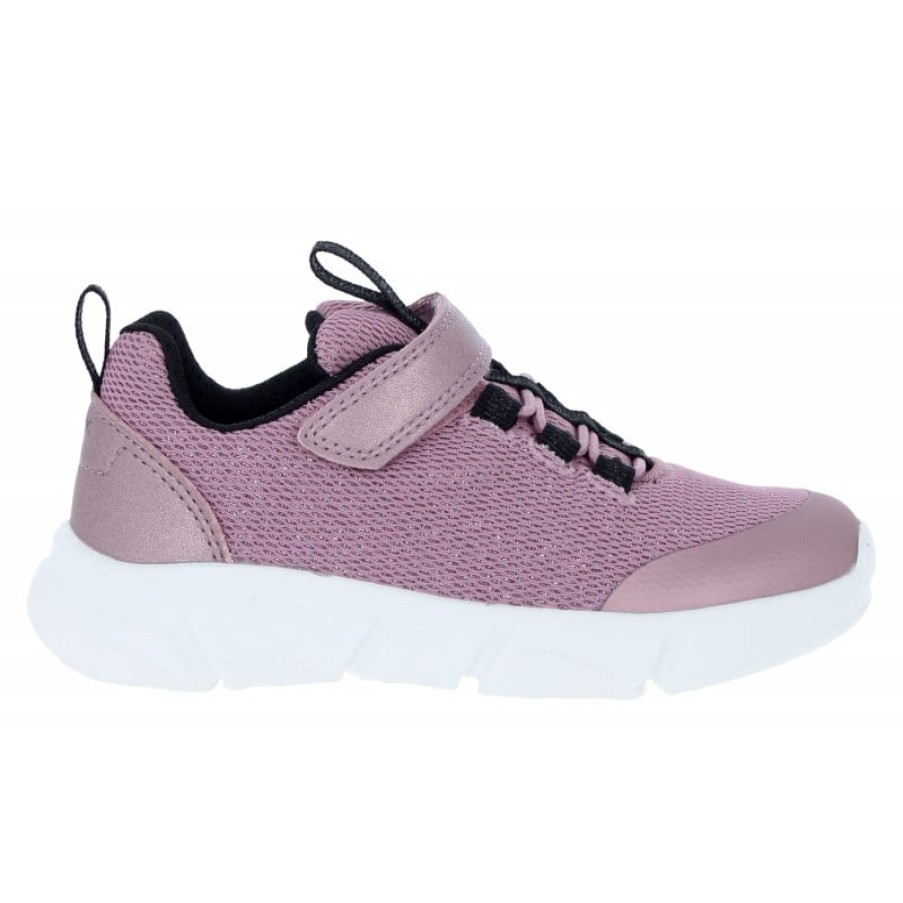 Children'S Geox Girls Trainers | J16Dlb J Aril Trainers - Rose/Black