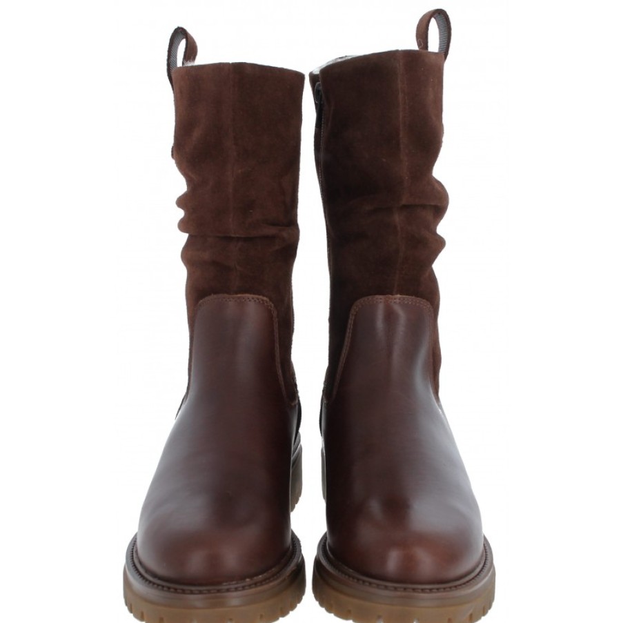 Women'S Tamaris | Parasoul 26809 Mid Calf Boots - Brown Leather