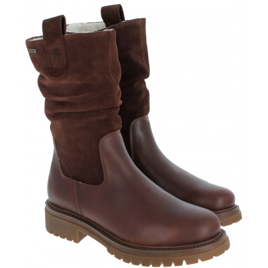 Women'S Tamaris | Parasoul 26809 Mid Calf Boots - Brown Leather