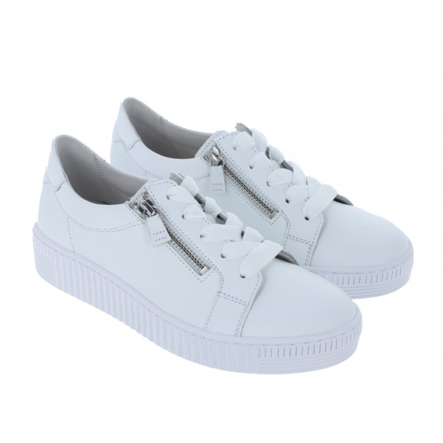 Women'S Gabor | Wisdom 43.334 Casual Shoes - White Leather