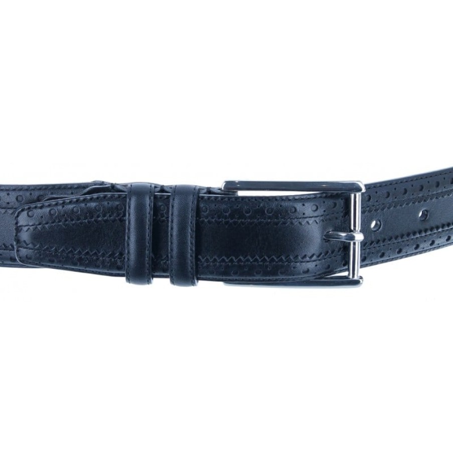 Men'S The Golden Boot | Golden Boot 10589 Belt - Black Leather