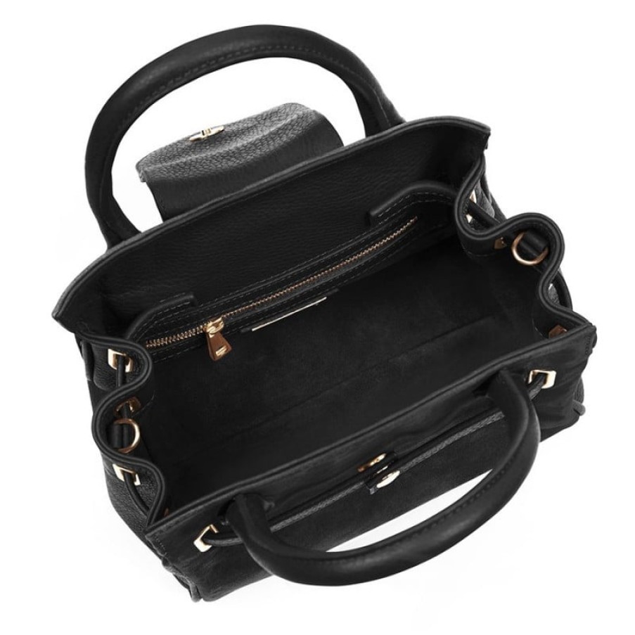 Women'S Fairfax and Favor | Fairfax & Favor Mini Windsor Handbag - Black Suede