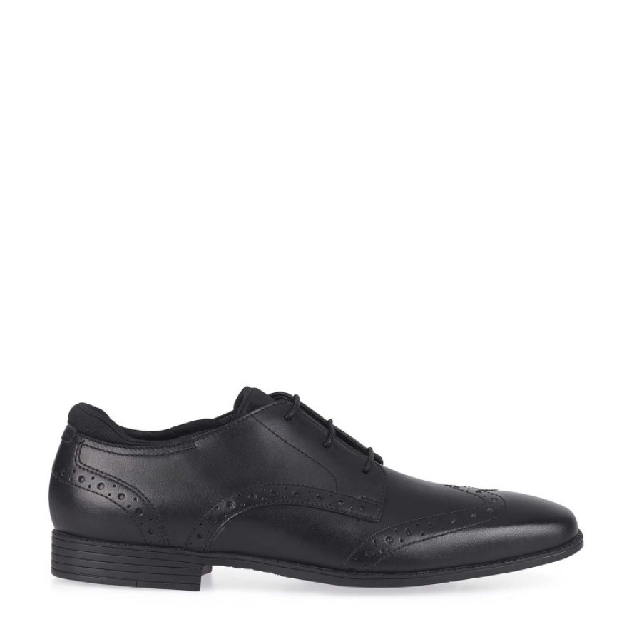 Children'S Start-Rite Boys School Shoes | Tailor School Shoes - Black Leather