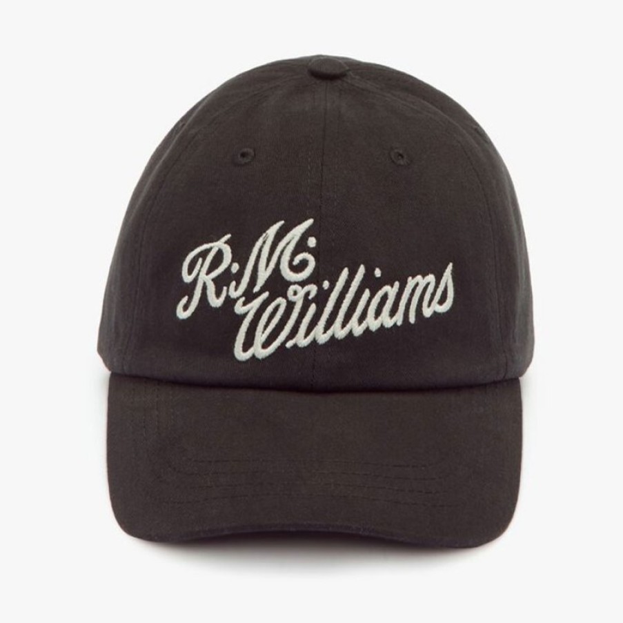 Men'S R. M. Williams | Script Cap - Black Silver