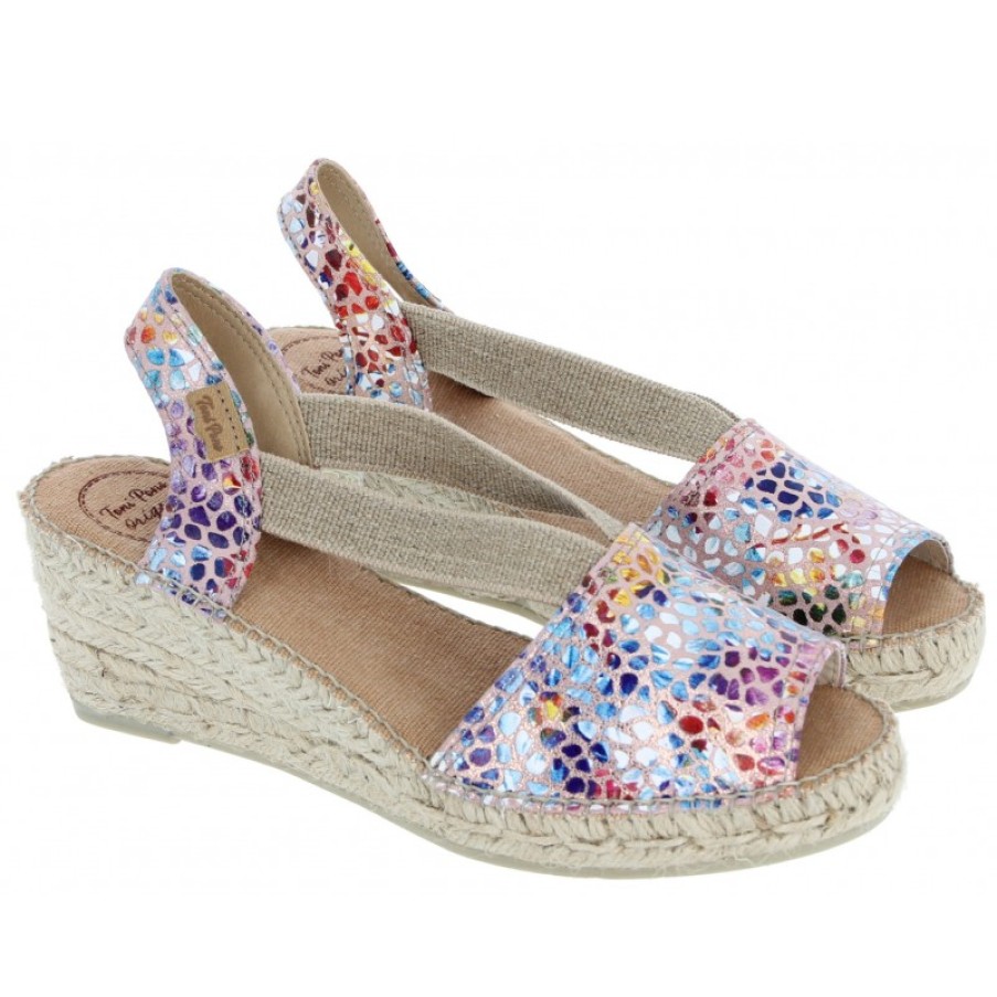 Women'S Toni Pons | Teide-Pm Slingback Espadrilles - Taupe Multi Leather