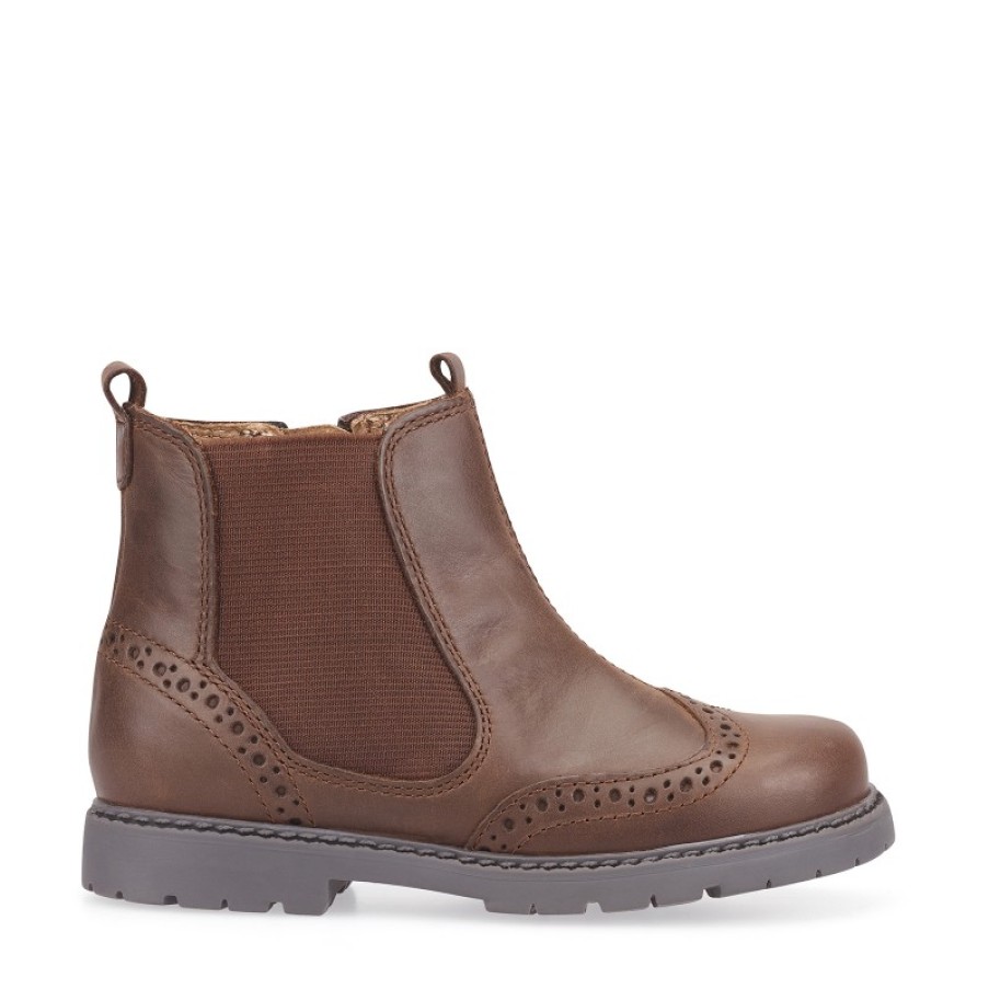 Children'S Start-Rite Girls Boots | Chelsea Boots - Brown Leather