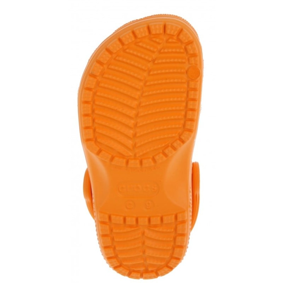 Children'S Crocs Girls Sandals | Classic Clog Kids 206991 - Orange