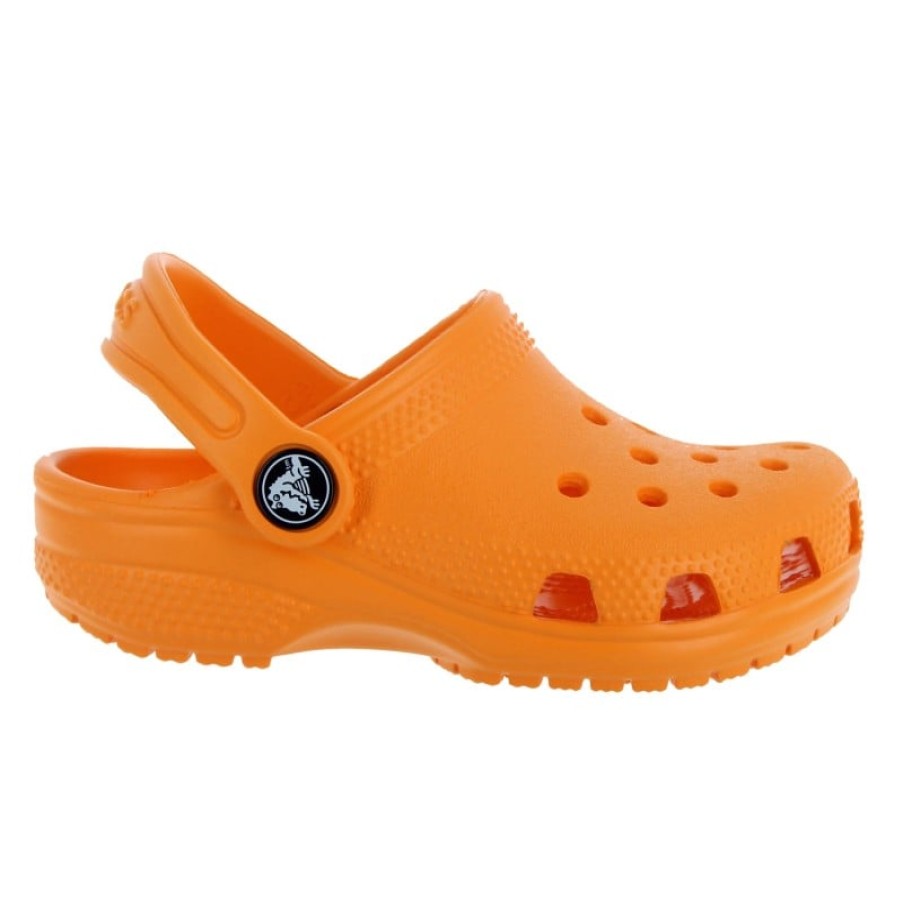 Children'S Crocs Girls Sandals | Classic Clog Kids 206991 - Orange