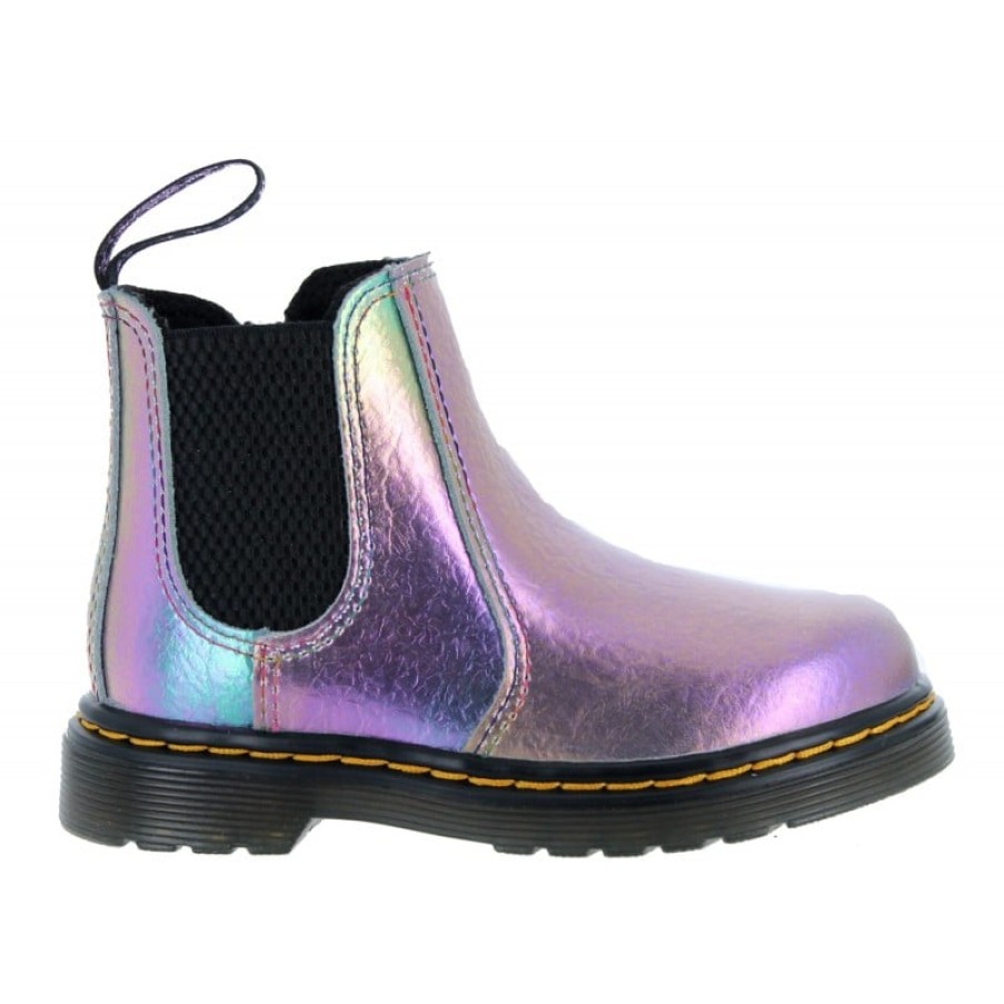 Children'S Dr. Martens Girls Boots | 2976 Toddler Boots - Multi Rainbow Crinkle