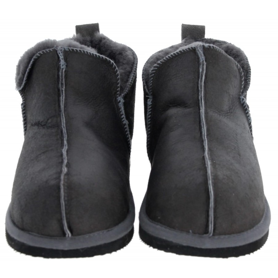 Men'S Shepherd of Sweden | Anton Mens Sheepskin Slippers - Antique/Asphalt