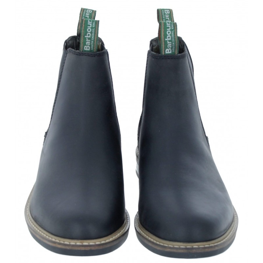 Men'S Barbour | Farsley Mfo0244 Chelsea Boots - Black Leather