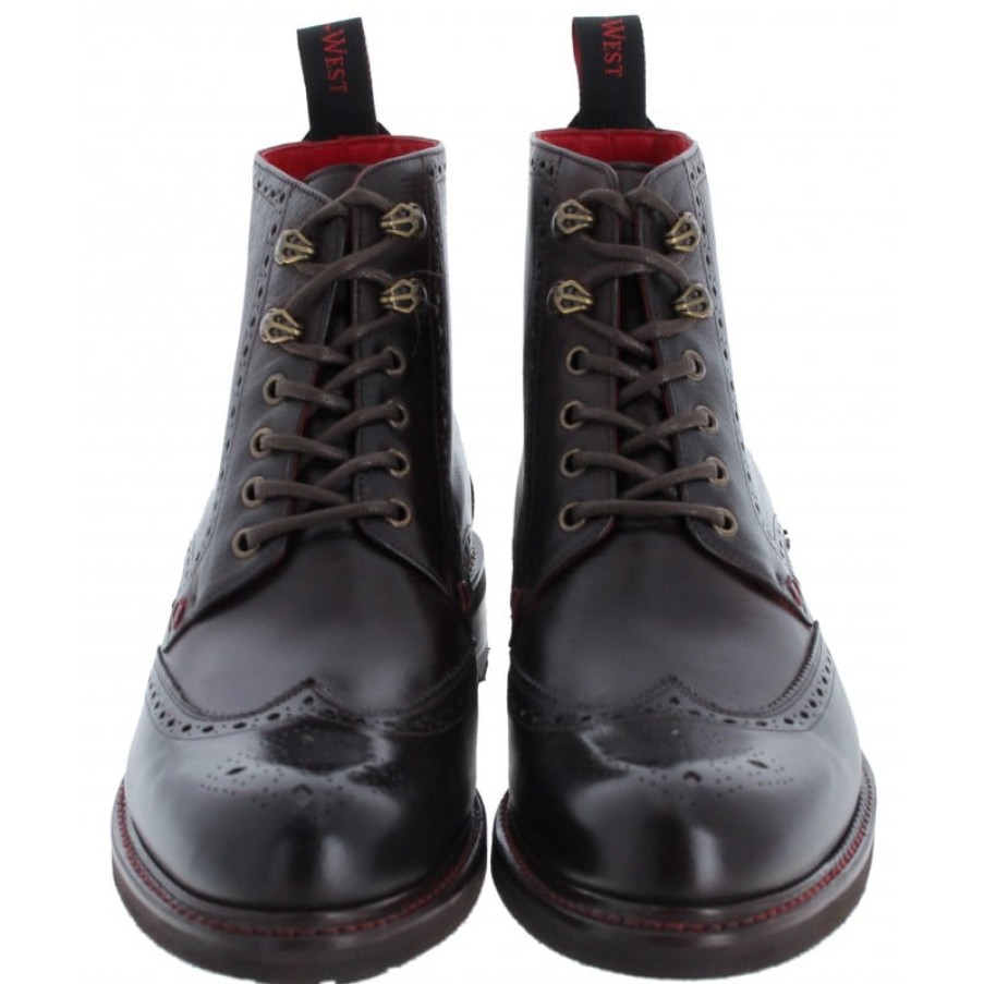 Men'S Jeffery West | Bodmin Boots - Rustik Dark Brown Leather