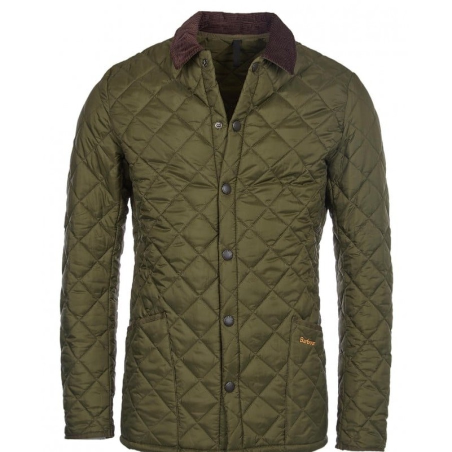 Men'S Barbour | Heritage Liddesdale Quilt Jacket Mqu0240 - Olive