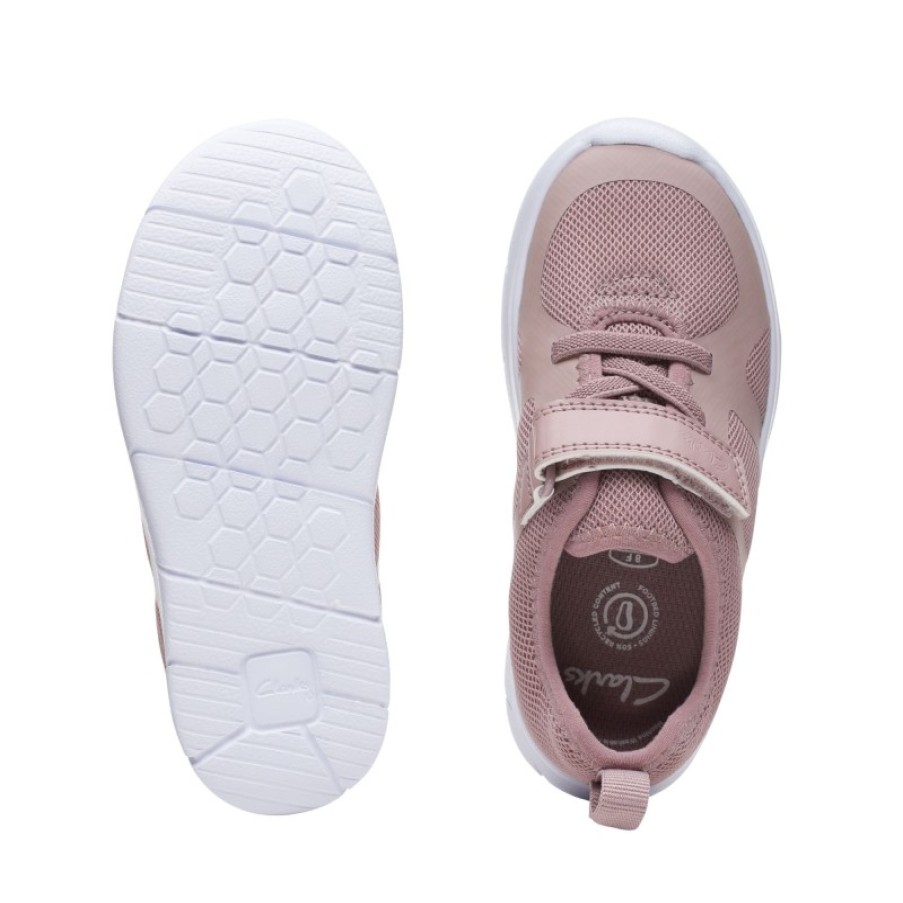 Children'S Clarks Girls Trainers | Ath Flux Kids Trainers - Pink