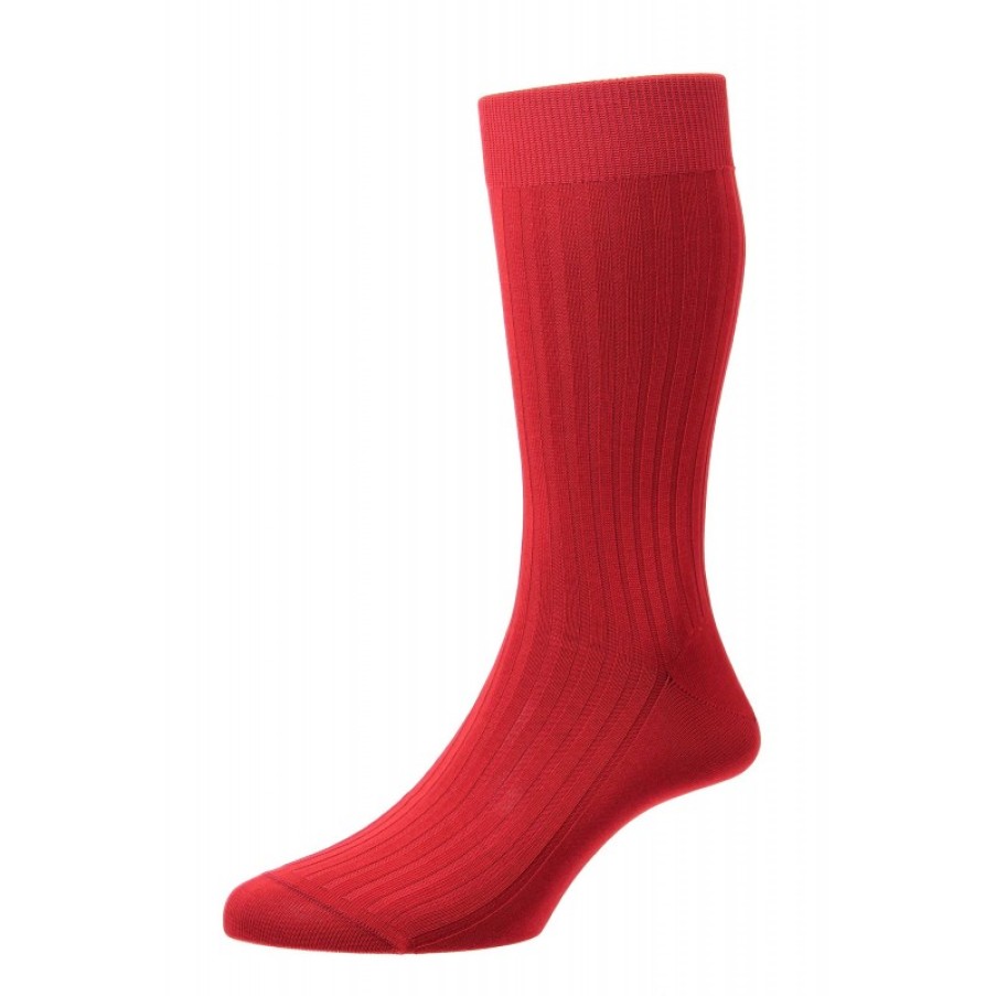 Men'S Pantherella | Danvers Socks - Scarlet