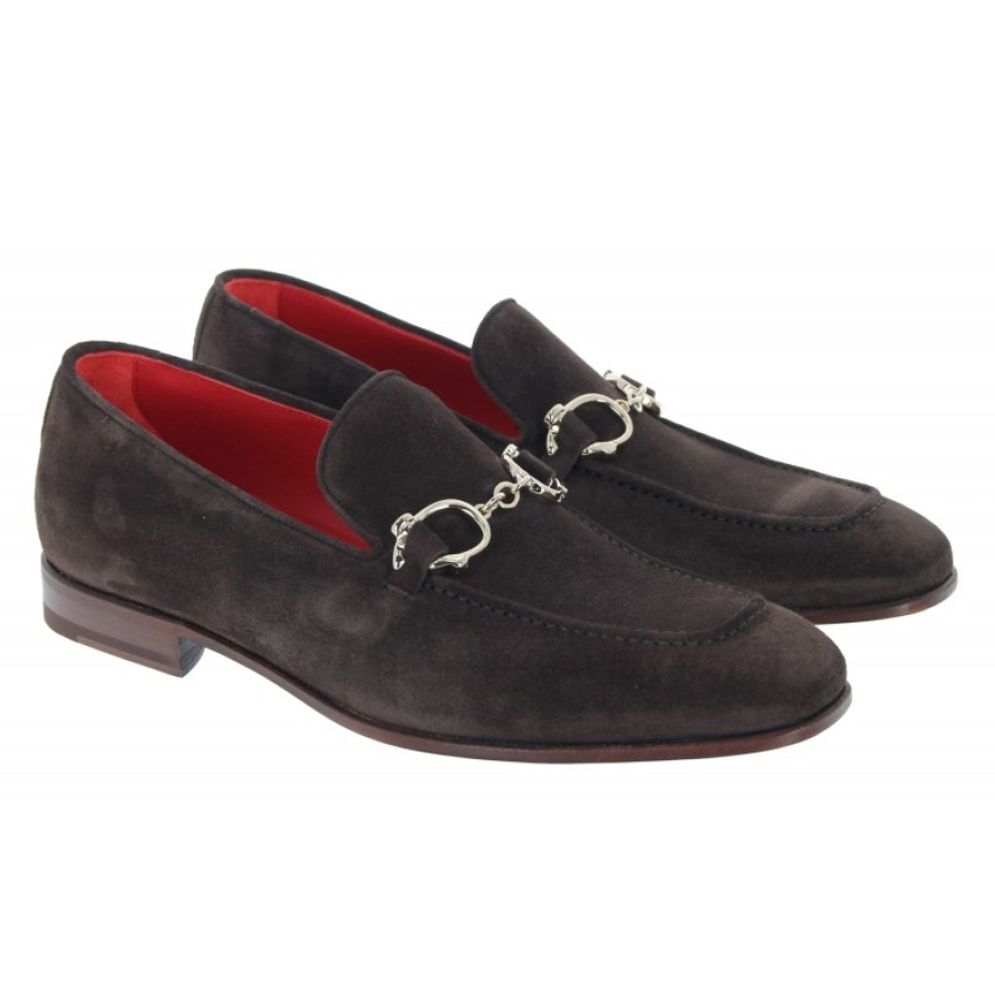 Men'S Jeffery West | Club Montepulciano Shoes - Dark Brown Suede