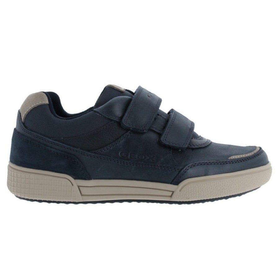 Children'S Geox Boys Shoes | J16Bcc J Poseido Bc Trainers - Navy/Grey