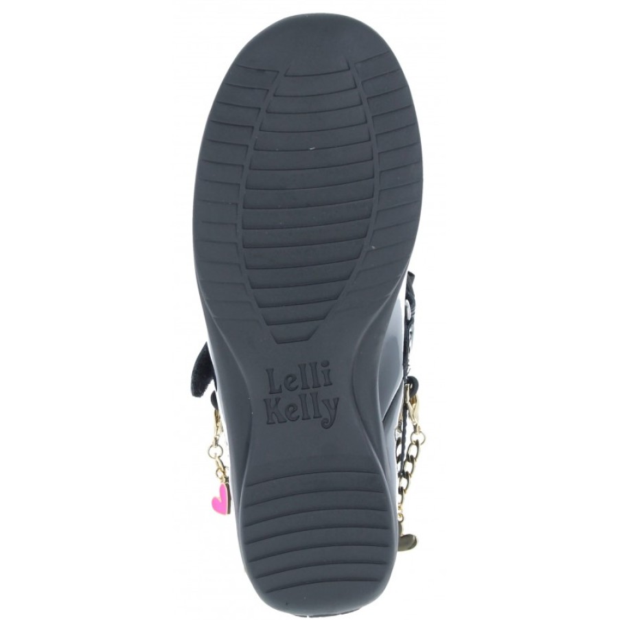 Children'S Lelli Kelly Girls School Shoes | Aurora Lk8220 School Shoes - Black Patent