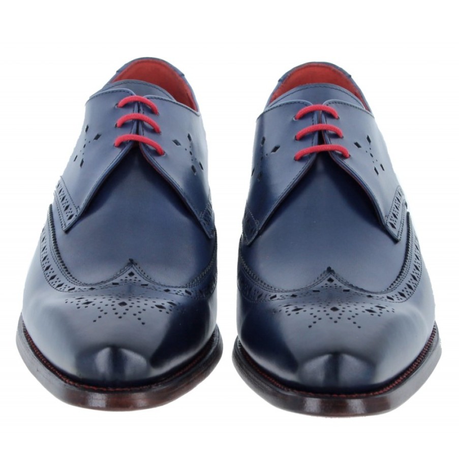 Men'S Jeffery West | Foxy Shoes - Blue Leather