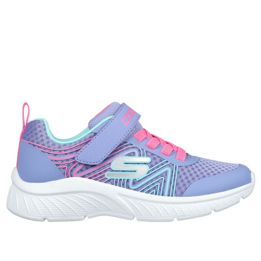 Children'S Skechers Girls Trainers | Swirl Sweet 303535N Trainers - Periwinkle