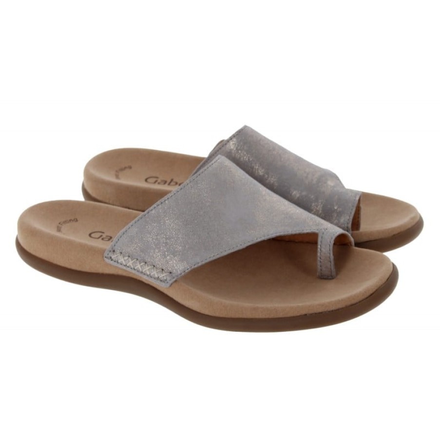 Women'S Gabor | Lanzarote 83.700 Sandals - Muschel Nubuck